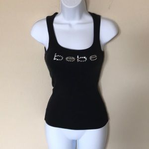 Bebe rhinestone tank top